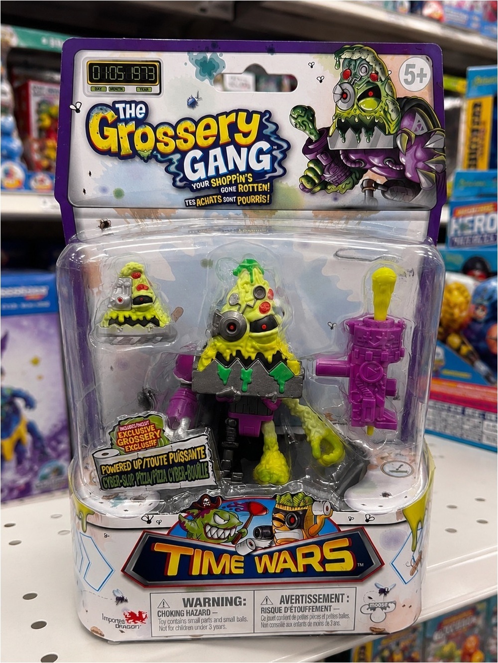 The Grossery Gang Time Wars Cyber-Slop Pizza Figure NIB
